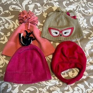 Kids Girls Various Winter Hats or Bonnets Size 4-5